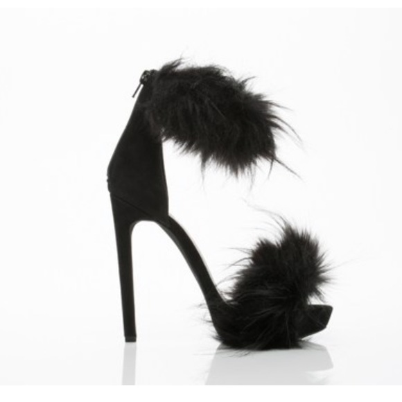 jeffrey campbell fur heels